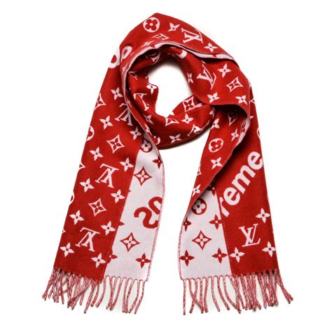 scarf lv supreme|supreme x Louis Vuitton jacket.